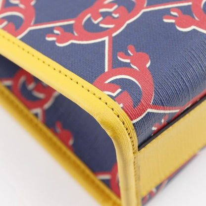 Gucci Snail Children Interlocking G Tote Bag 605614 PVC Navy Blue/red Ladies