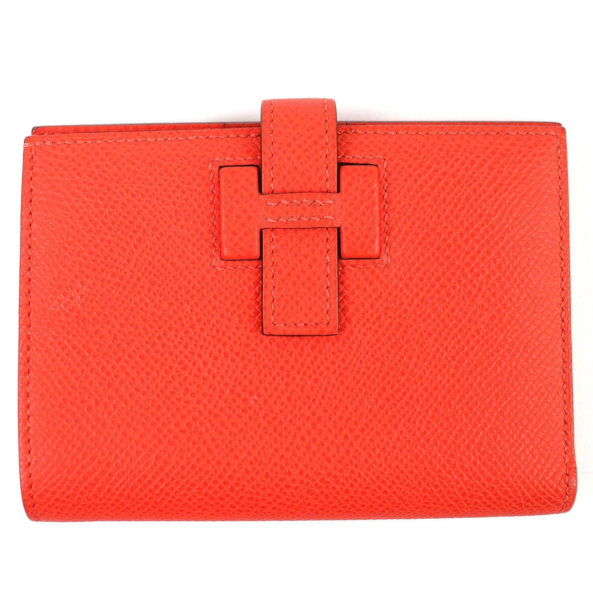 Hermes New Passant Veau Epsom Orange Field Silver