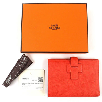 Hermes New Passant Veau Epsom Orange Field Silver — view 2