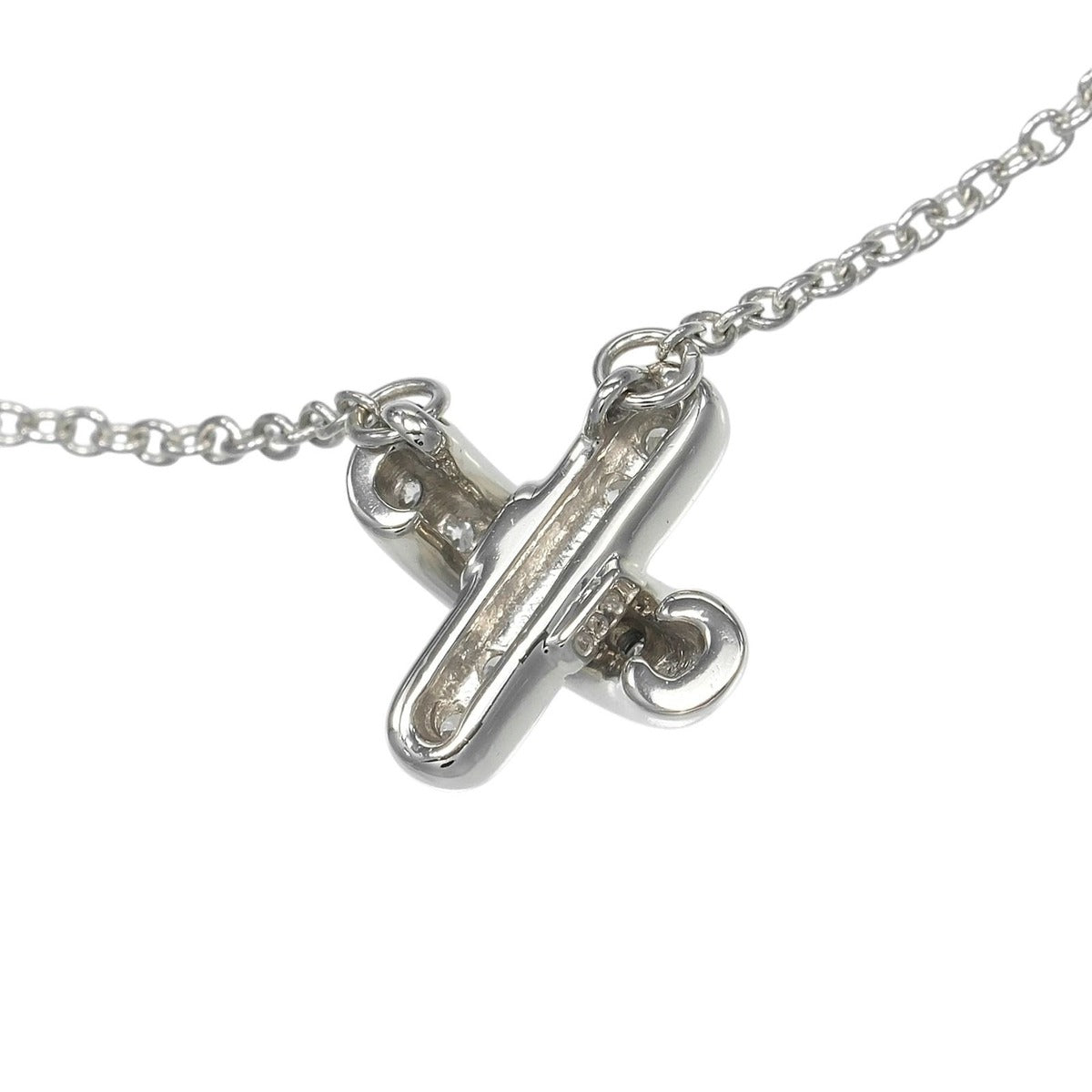 Tiffany & Co Cross Stitch Diamond Necklace — view 4
