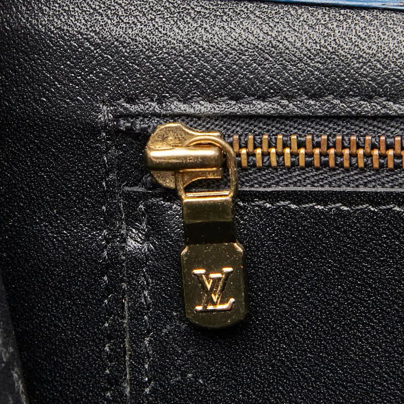 Louis Vuitton Epi Montaigne 27 Second Bag Clutch Bag M52655 Toledo Blue Leather