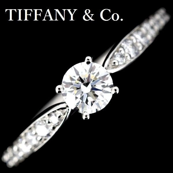 Tiffany & Co Harmony 030 CT F-Vs1-3 ex Diamond Ring Pt950