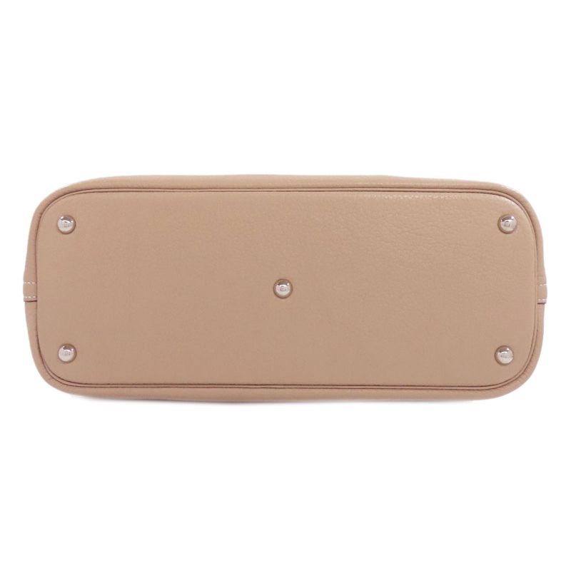 Hermes Bolide 35 Argile Silver Hardware Handbag Taurillon Cles Mance Women