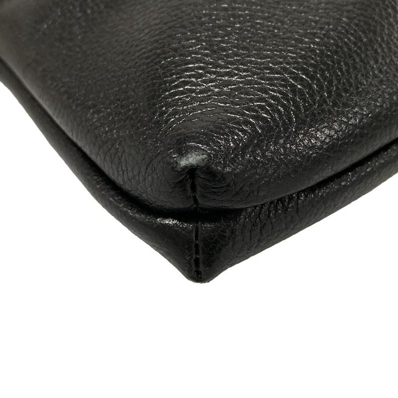 Balenciaga Shoulder Bag Crossbody Flat Pouch 673169 Black Leather