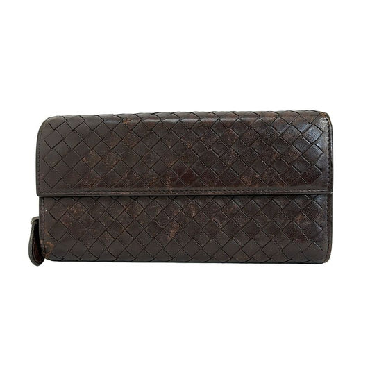 Bottega Veneta Intrecciato 150509 Dark Brown Leather