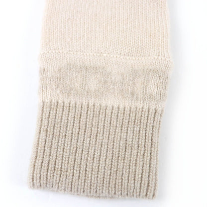Hermes Heaven Cashmere Chaine D'ancre Knit Gloves Beige S — view 6
