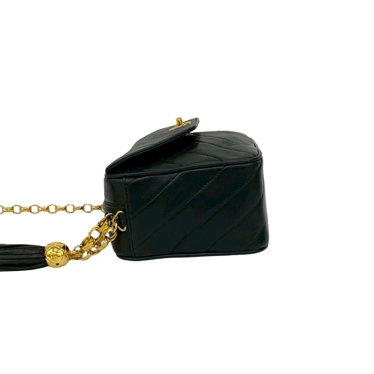 Chanel Card with Seal Number 2 Coco Lambskin Leather Shoulder Bag — view 5
