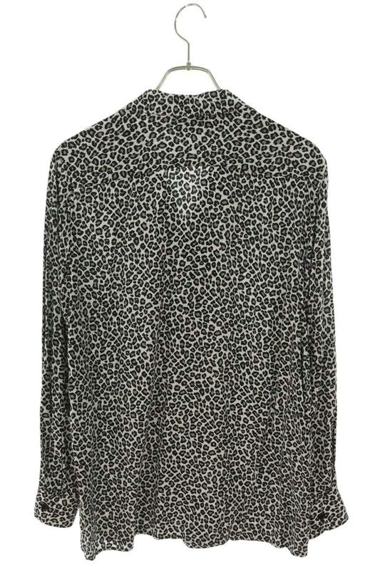 Celine 20SS 2c268900h Leopard Hawaiian Loose Long Sleeve Shirt Men's 38