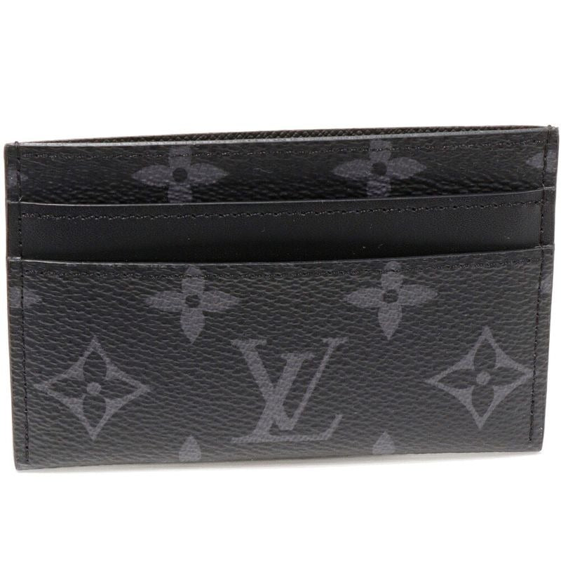 Louis Vuitton Card Case Pass Monogram Eclipse Holder Double