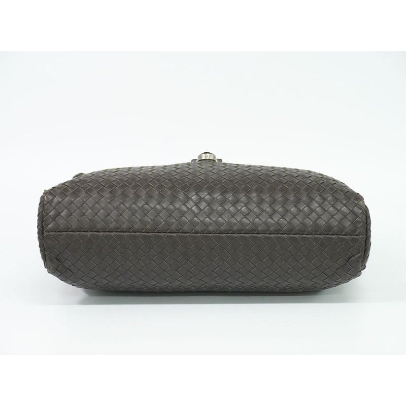 Bottega Veneta Intrecciato Business Bag Handbag Leather Brown — view 3
