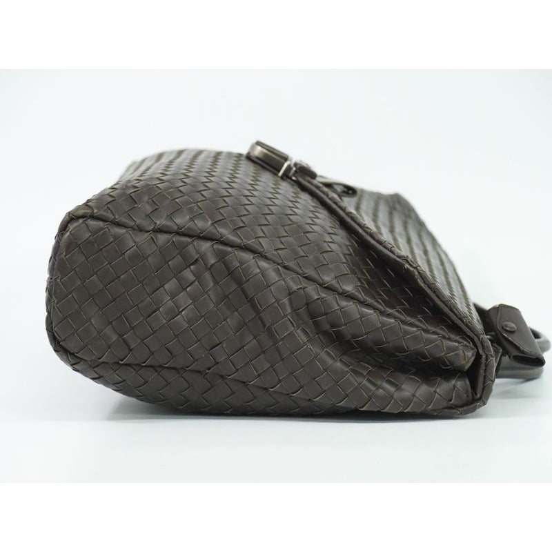 Bottega Veneta Intrecciato Business Bag Handbag Leather Brown — view 4