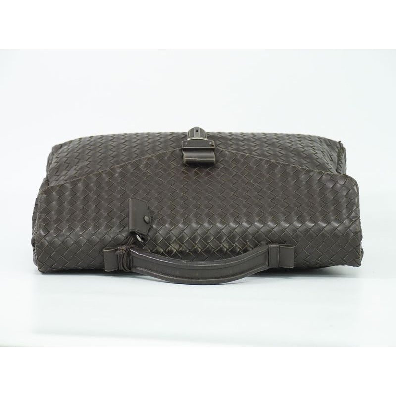 Bottega Veneta Intrecciato Business Bag Handbag Leather Brown — view 5
