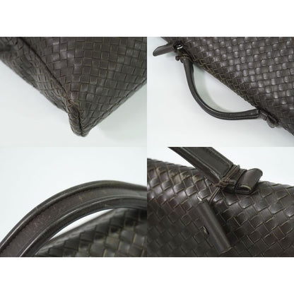 Bottega Veneta Intrecciato Business Bag Handbag Leather Brown — view 6