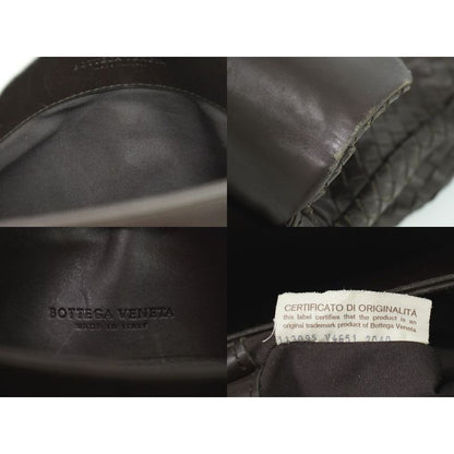 Bottega Veneta Intrecciato Business Bag Handbag Leather Brown — view 9
