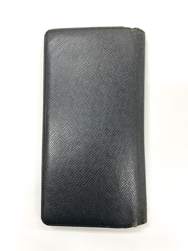 Louis Vuitton Taiga Portefeuille Brazza Long Wallet Billfold M32572 Ardoise