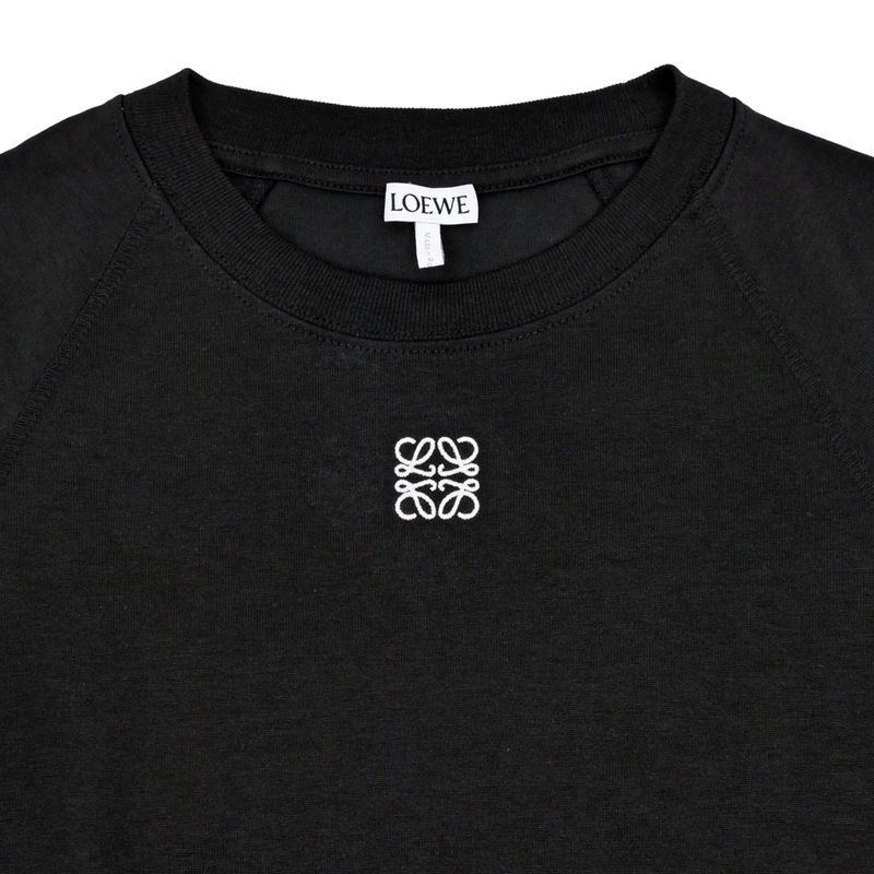 Loewe Short Sleeve Small Fit T-shirt Black S Size S359y22x96 Cotton