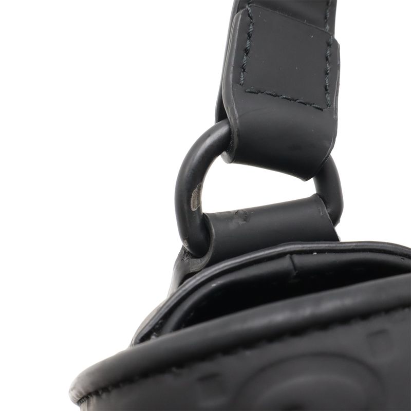 Gucci GG Rubber Effect Super Mini Bag Shoulder Bag Crossbody Black 794062