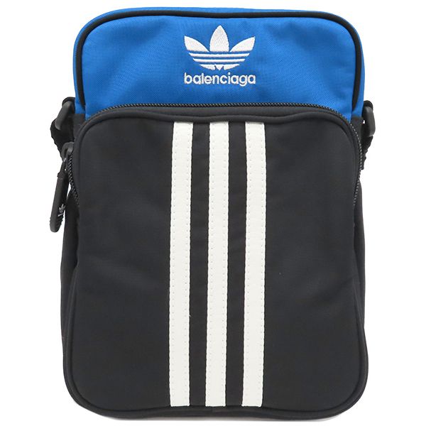Balenciaga Shoulder Bag Adidas Collaboration Shoulder Bag Nylon Black X Blue