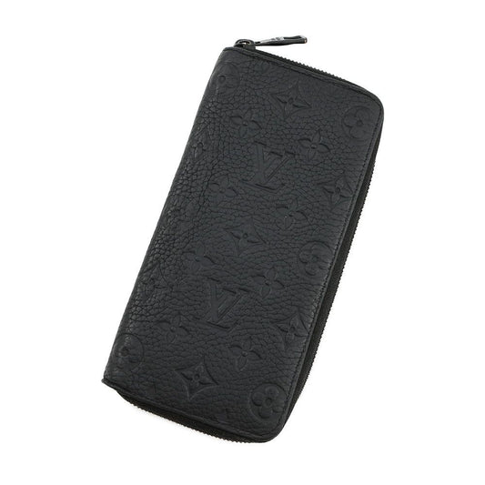 Louis Vuitton Wallet Monogram Taurillon Leather Zippy Vertical Noir Black