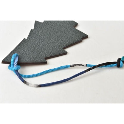 Hermes Bag Charm Lanyard Key Holder Epson Taurillon Clemence Tree Motif — view 3