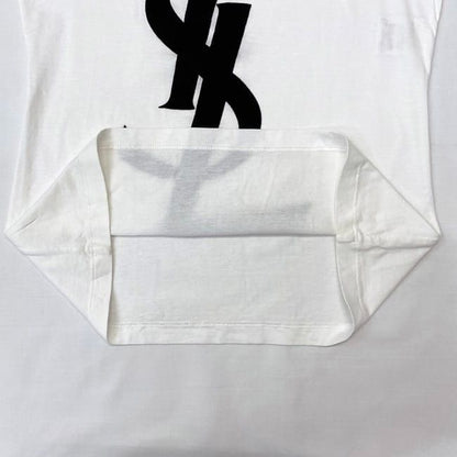 Yves Saint Laurent Tank Top White Black XS Cleaned