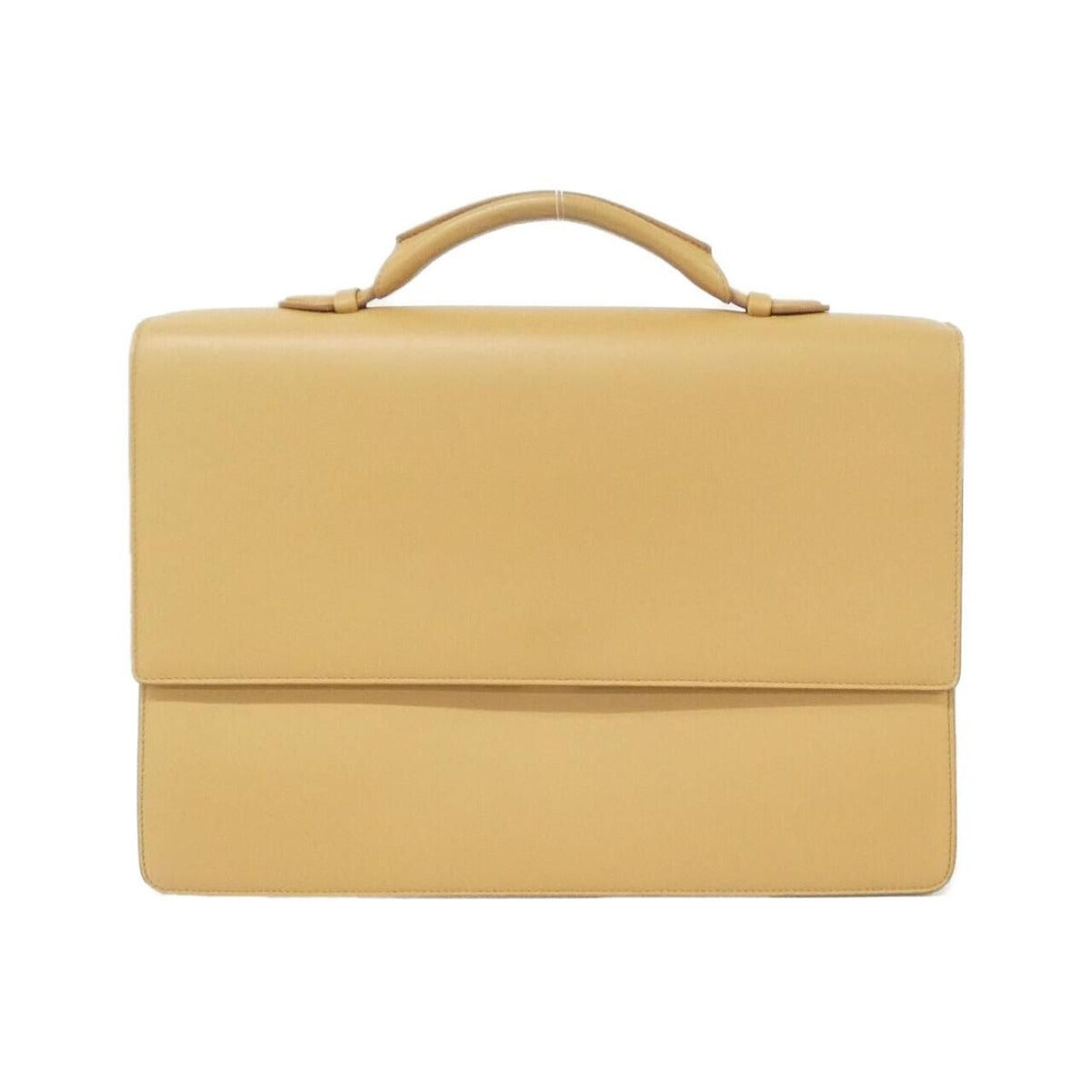 Cartier Bag Leather Beige Briefcase