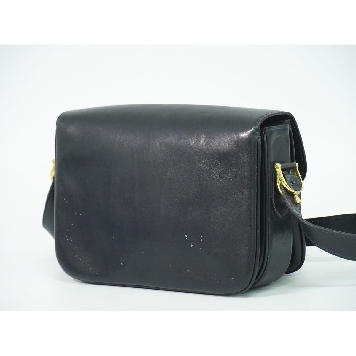 Celine Carriage Shoulder Bag Leather Navy — view 2