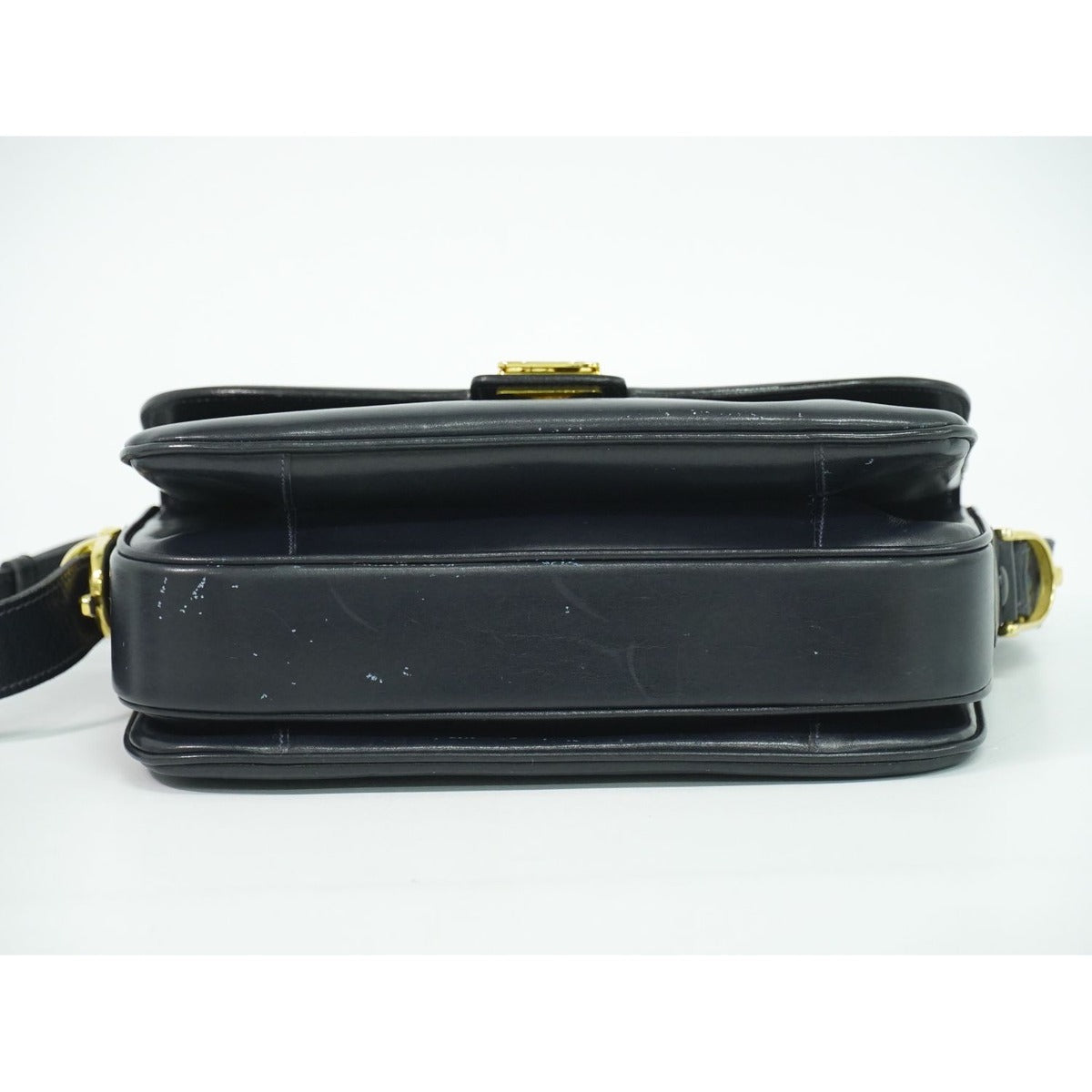 Celine Carriage Shoulder Bag Leather Navy — view 3