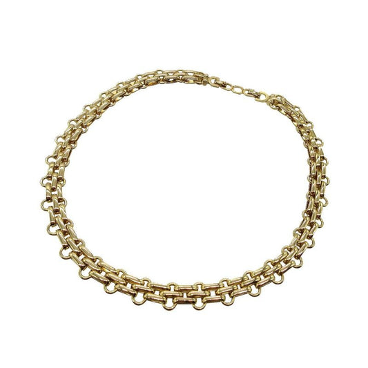 Christian Dior Chain Choker Metal Gold 0125