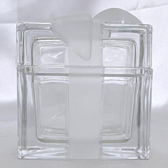 Tiffany & Co Box Clear Bow Never Used Excellent Condition Ribbon Crystal Glass