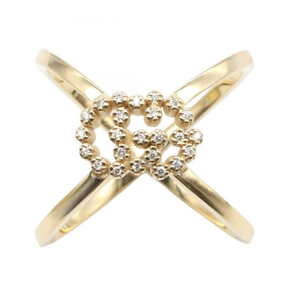 Gucci Ring GG Running Cross Logo Diamond 18K — view 2