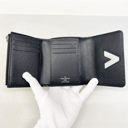 Louis Vuitton Epi Portefeuille Twist Compact M64414 Noir Men's Trifold Wallet
