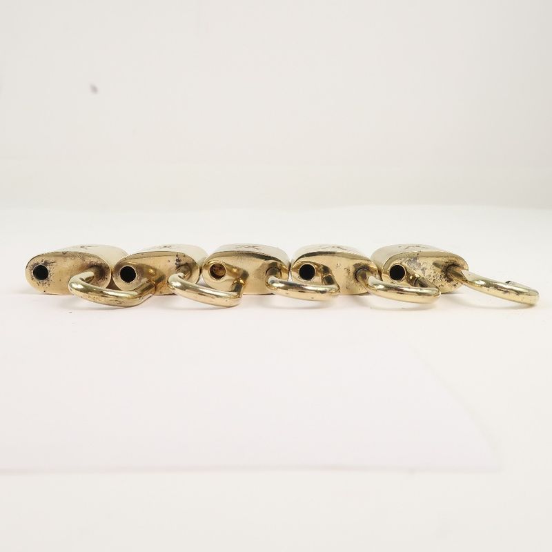 Louis Vuitton Padlock And Keys Set Of 10 Brass Gold Unisex Cadenas