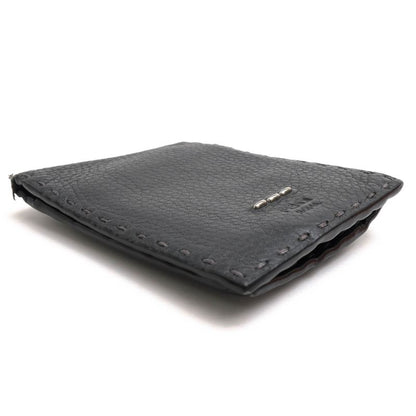 Fendi Wallet Men Wallet Leather Genuine Leather Gray 7m0194 O7n Fogxn Coin