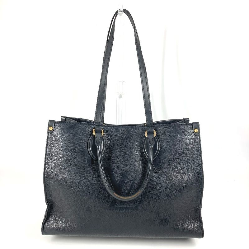 Louis Vuitton Tote Bag On The Go MM M45595 Monogram Empreinte Leather Noir Black