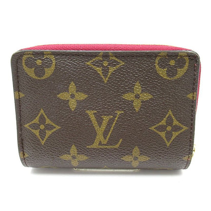 Louis Vuitton Portefeuille Roux M82377 Monogram Women's Fuchsia