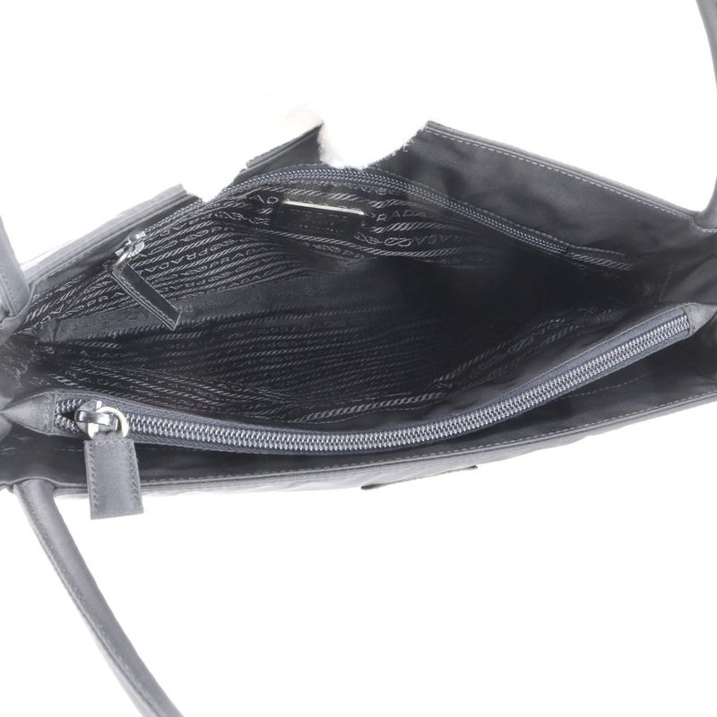 Prada Authenticity With Card Tessuto Nylon Triangle Logo Handbag Shoulder B6242