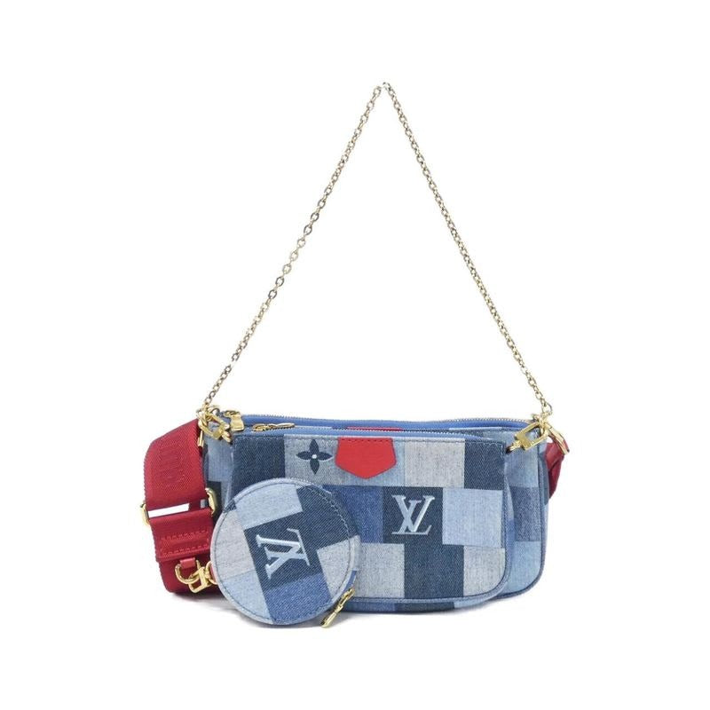 Louis Vuitton Denim Monogram Multi Pochette Accessory Shoulder Bag