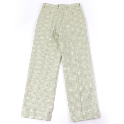 Gucci 21AW 653360 Tartan Check Double Trousers Wool Pants Greenish 46 Hanger