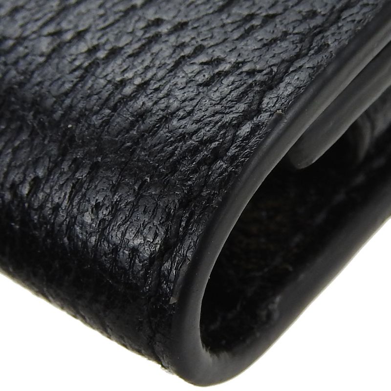 Gucci Key Case 435305 GG Marmont Leather Black 6-stack Ladies Men's Gucci