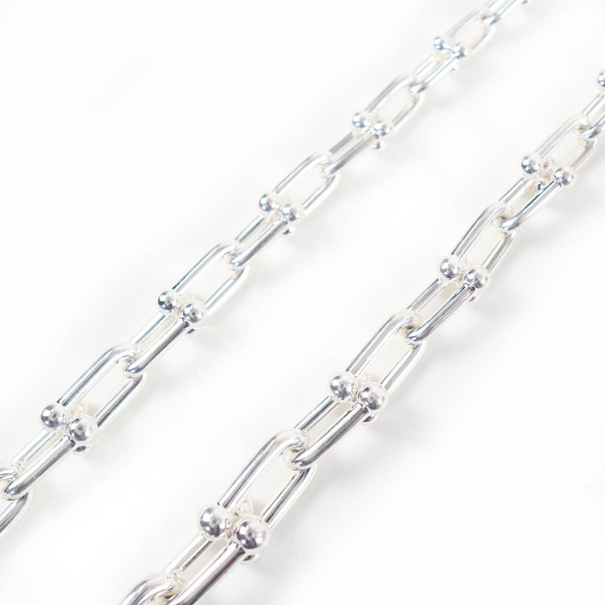 Tiffany & Co Graduated Link Necklace Silver Weight — view 4