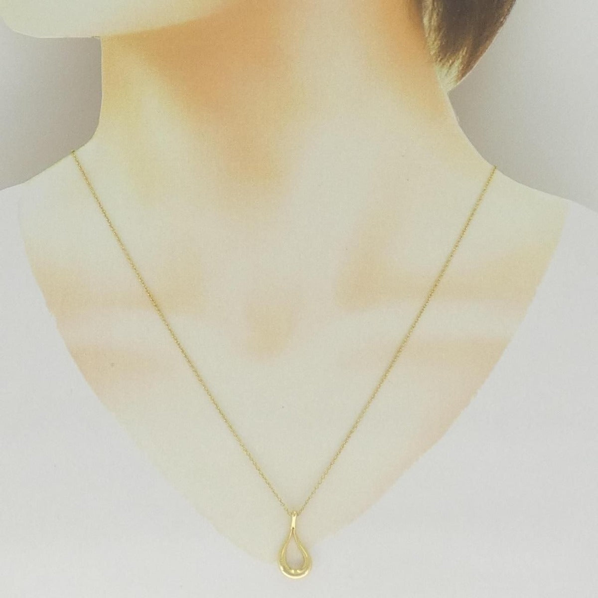 Tiffany & Co Open Teardrop Necklace — view 6