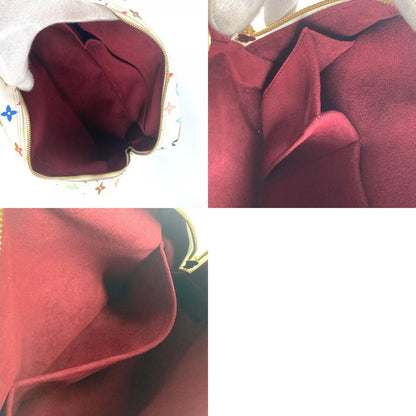 Louis Vuitton Handbag Trouville M92663 Monogram Multicolor Canvas Bronze White