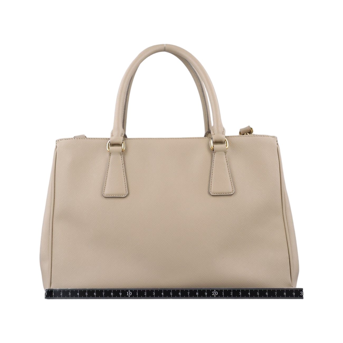 Prada Galleria Beige Saffiano Leather Messenger — view 2