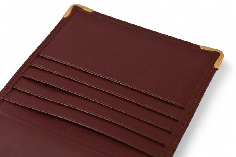 Cartier Fold Wallet Vintage Cartier Mini Wallet Must De Cartier Bordeaux