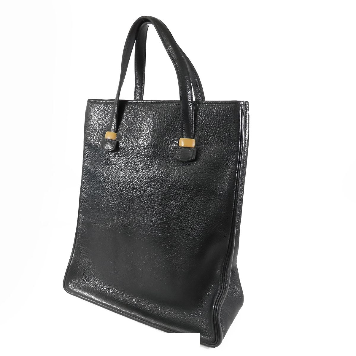 Hermes Gallop Black Buffalo Tote Bag Vintage — view 2