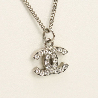 Chanel Rhinestone Coco Necklace Metal Ladies