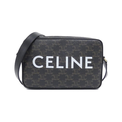 Celine Shoulder Bag Canvas Black