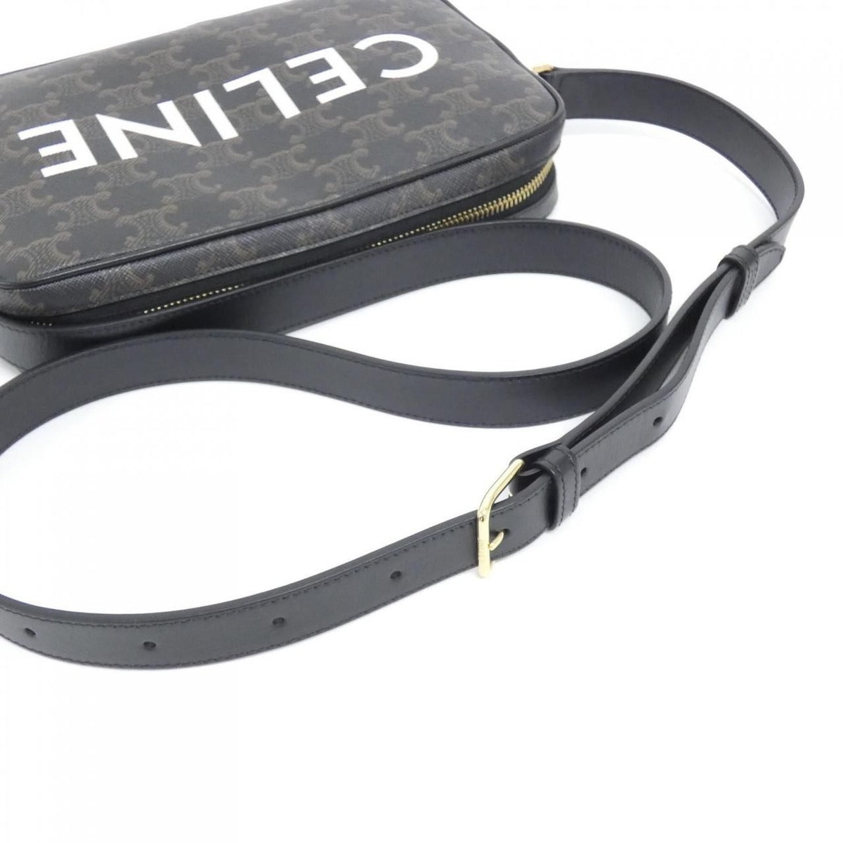 Celine Shoulder Bag Canvas Black — view 5