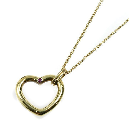 Tiffany & Co. 18K Yellow Gold Open Ruby Necklace